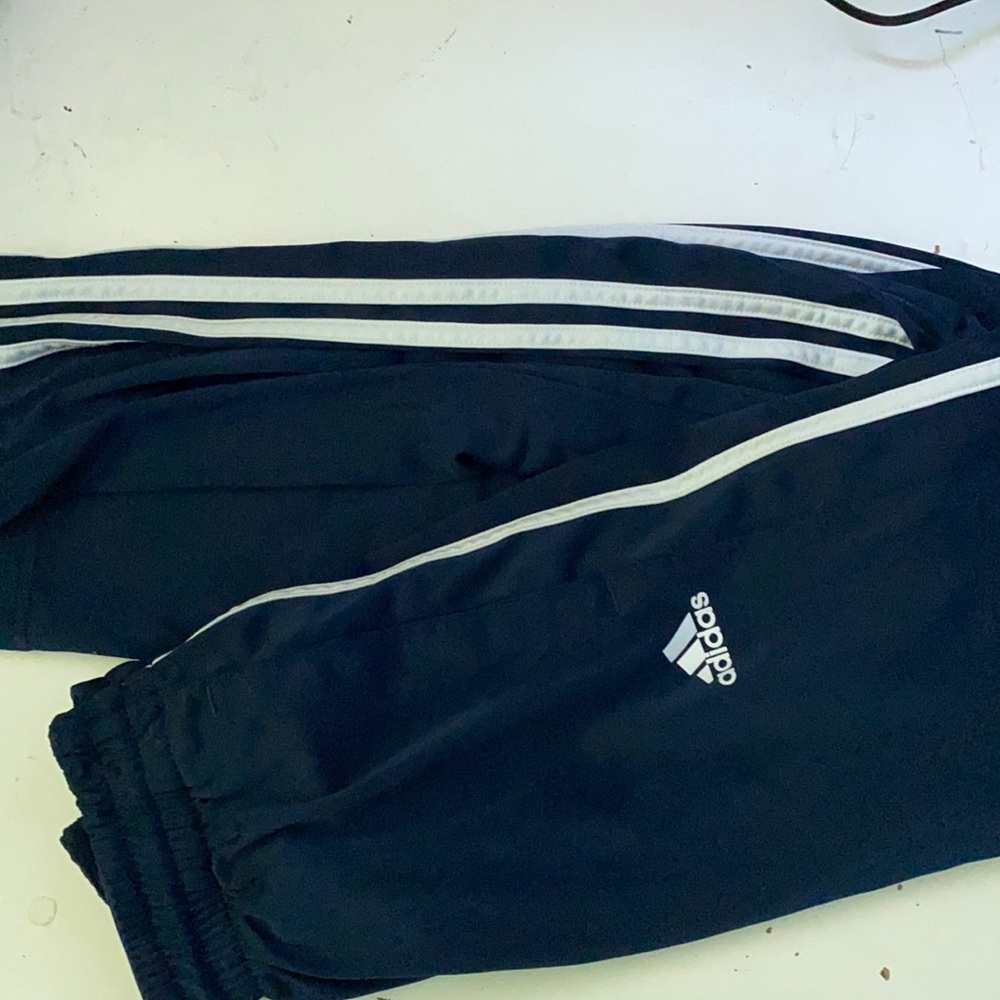Adidas open leg track pants